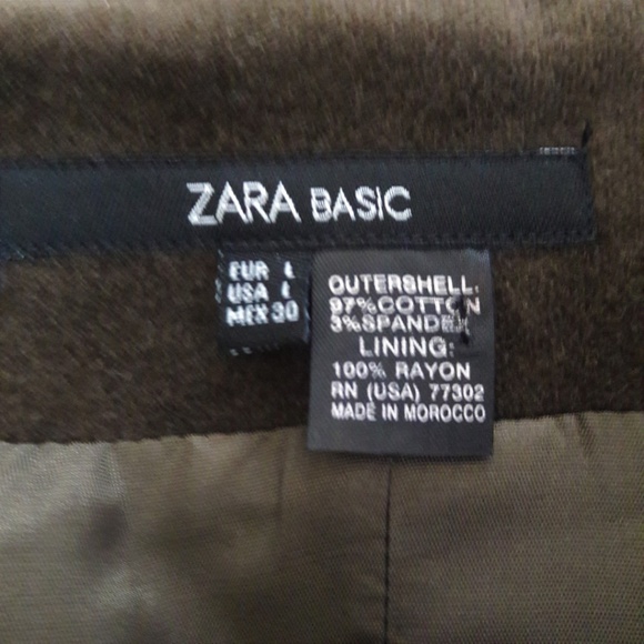 Zara Jackets & Coats Zara Velvet Chocolate Brown Blazer Peplum